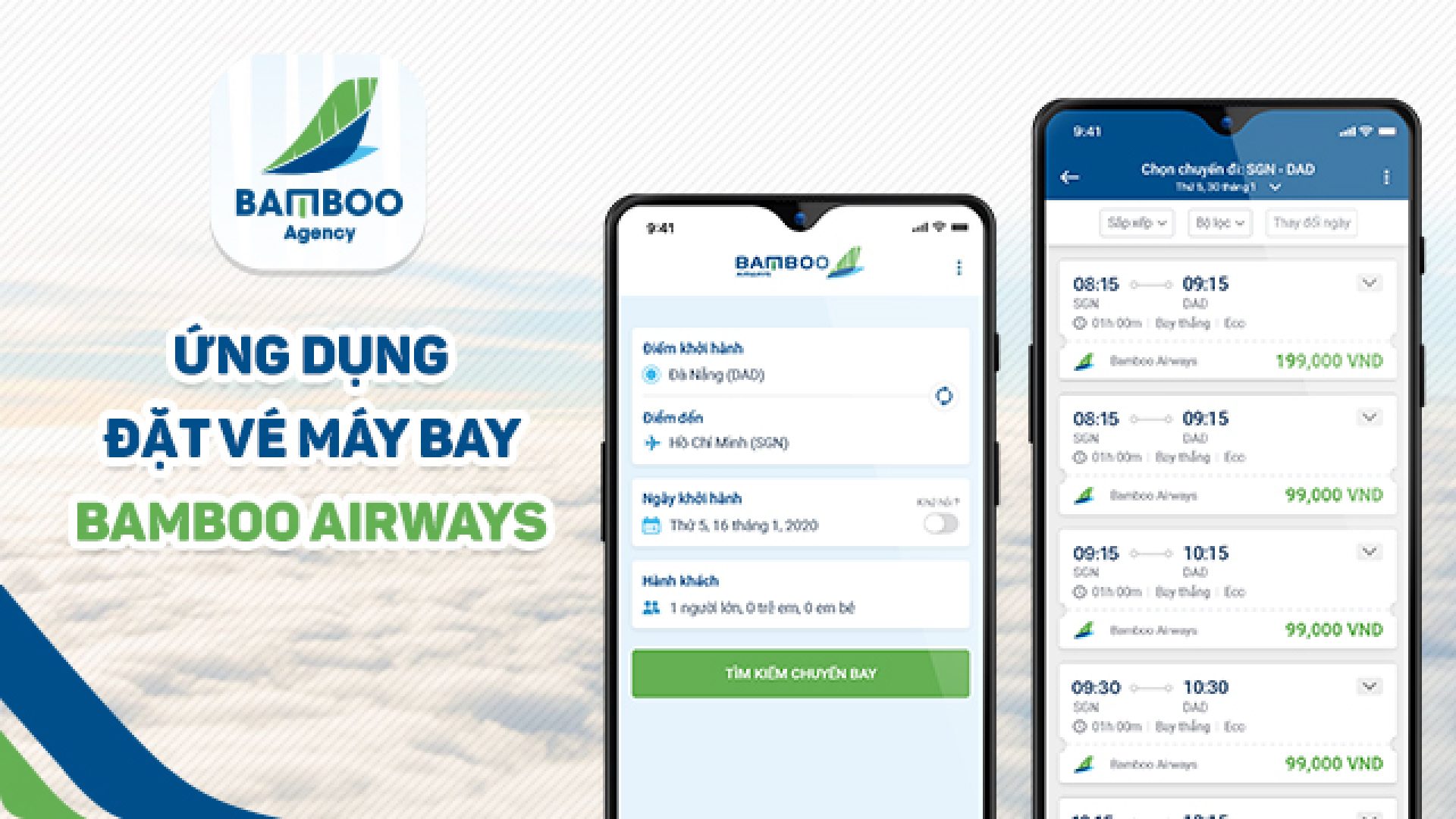 đại lý vé máy bay Bamboo Airways