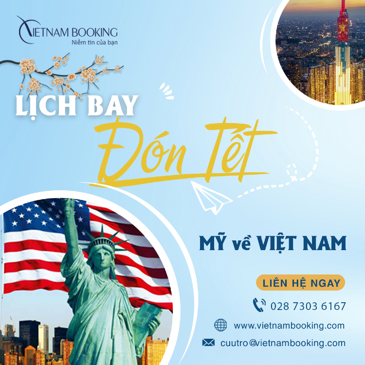 vé máy bay đưa người Việt Nam từ Mỹ