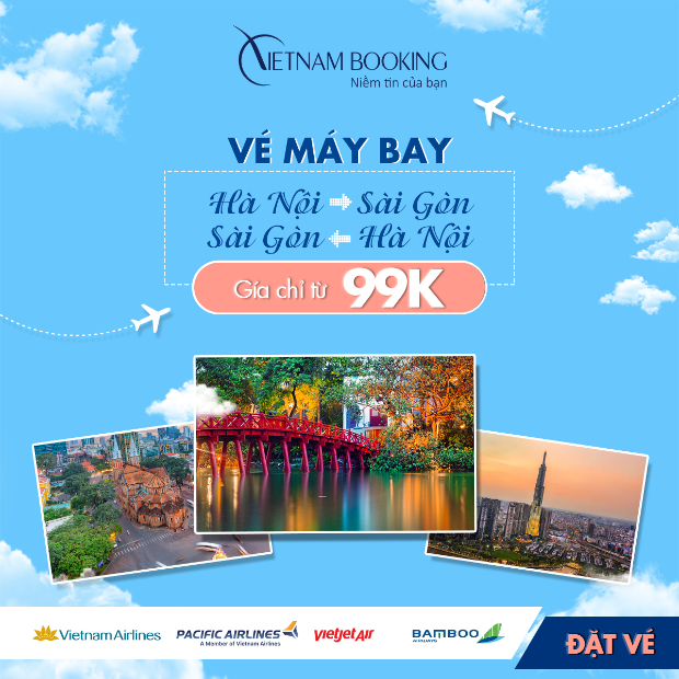 vé máy bay từ Tp Hồ Chí Minh đi Hà Nội tháng 7 rẻ nhất.