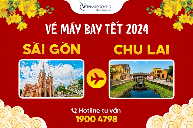 Vé máy bay Tết 2024 Sài Gòn đi Chu Lai giá ưu đãi